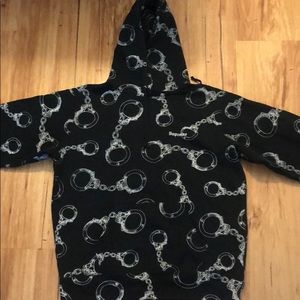 Supreme Black Handcuff Sweatshirt Hoodie